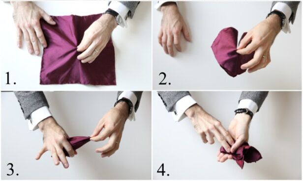 How To Fold a Pocket Square: Crown Fold - Baltimore Style Guy
