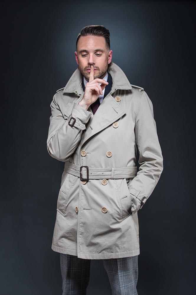 how to tie a trench coat
