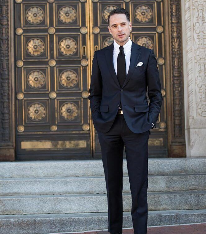 hugo boss knitted tie