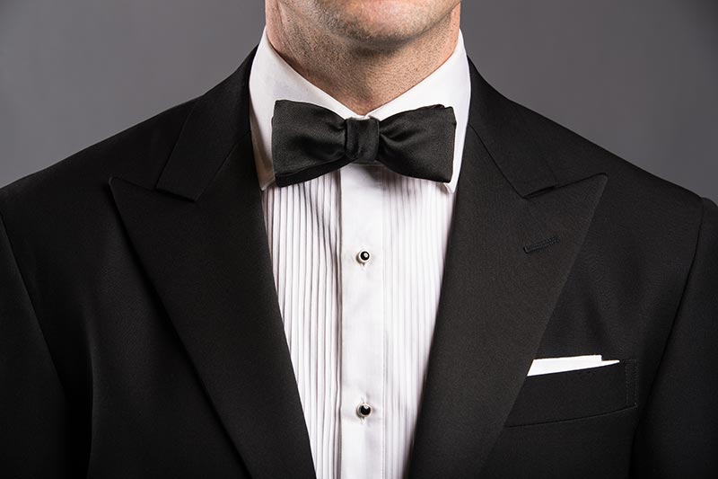 tuxedo with straight tie