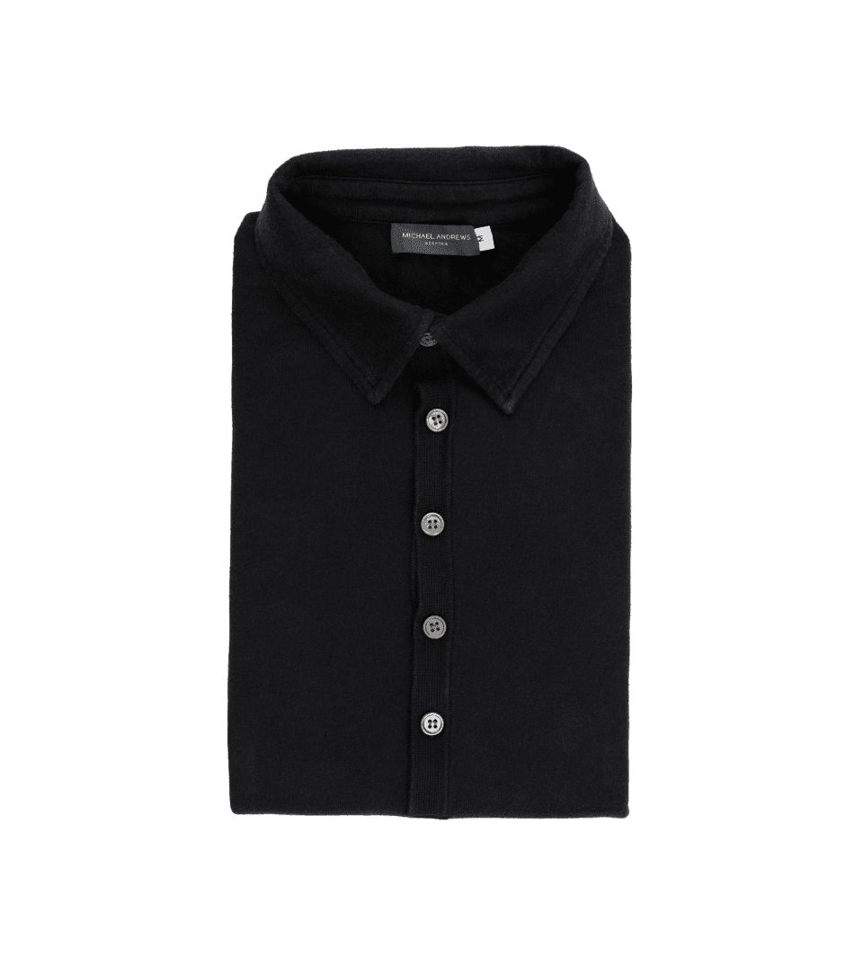 Black Pima Cotton Polo Shirt - He Spoke Style Shop