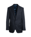 Dark Navy Blue Herringbone Suit - He Spoke Style Shop