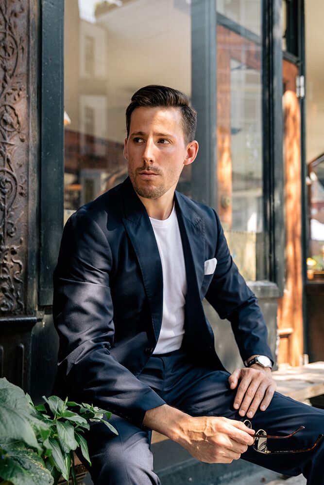 Here's How to Wear a T-Shirt and Suit for Summer - He Spoke Style