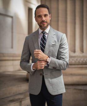 Made-to-Measure Light Grey Sport Coat – Elegant & Practical