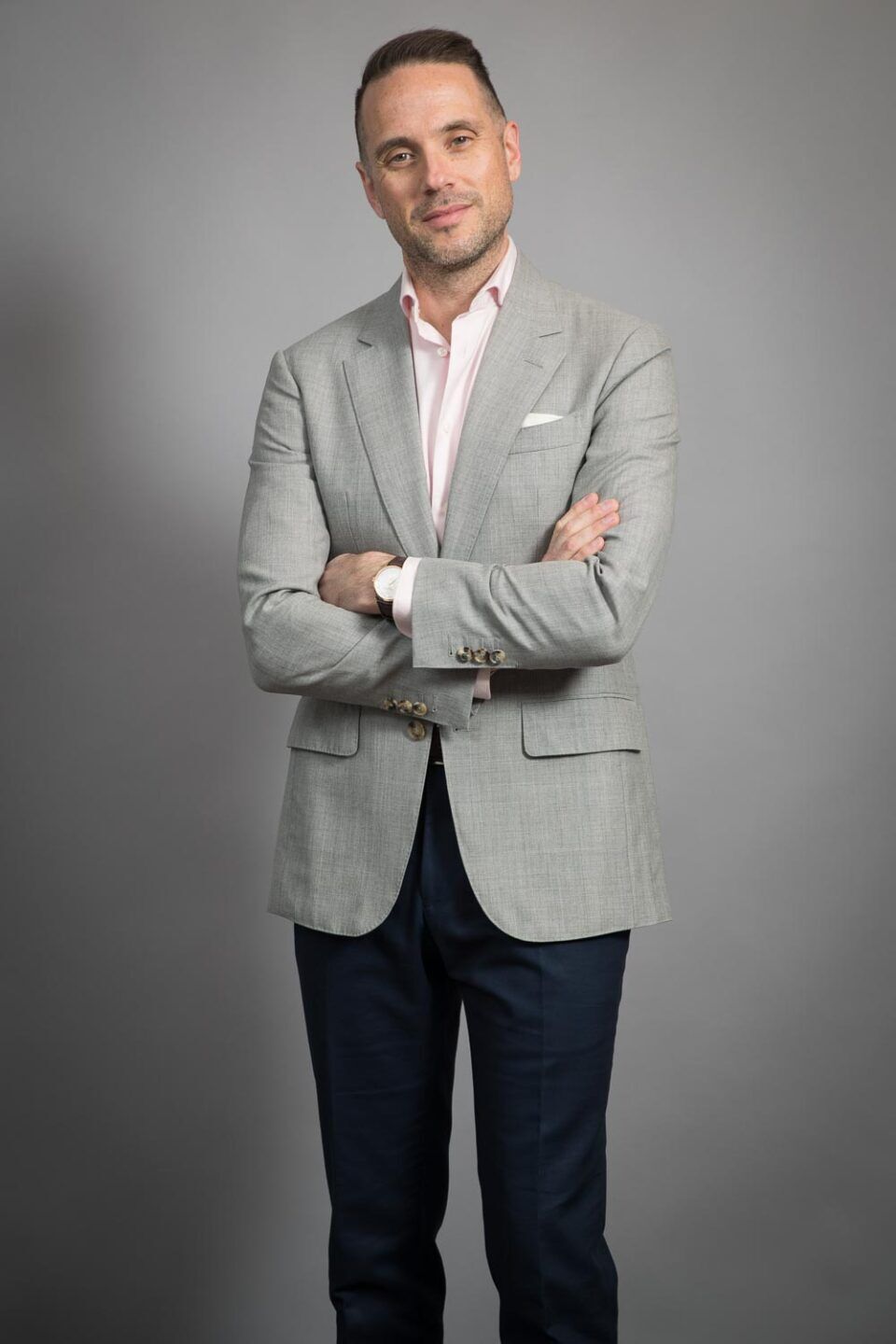 Made-to-Measure Fresco Sport Coat in Light Gray – Elegant & Functional