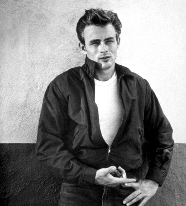 James Dean Wearing a Harrington Jacket