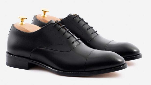 beckett simonon dean oxford in black leather