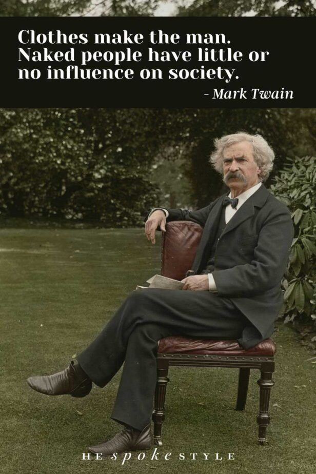 mark twain clothes make the man quote