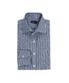 Navy Blue Gingham Dress Shirt - He Spoke Style Shop