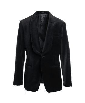 Black Velvet Shawl Collar Dinner Jacket – Custom Fit by He Spoke Style