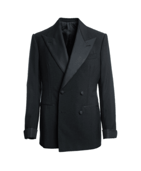 Bespoke Dormeiul Tonik Mohair Double-Breasted Tuxedo Jacket - He Spoke Style Shop