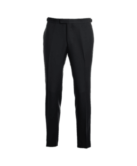 Black Rustic Tropical Wool Pants - He Spoke Style Shop