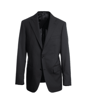 Black Rustic Tropical Wool Suit Jacket - He Spoke Style Shop