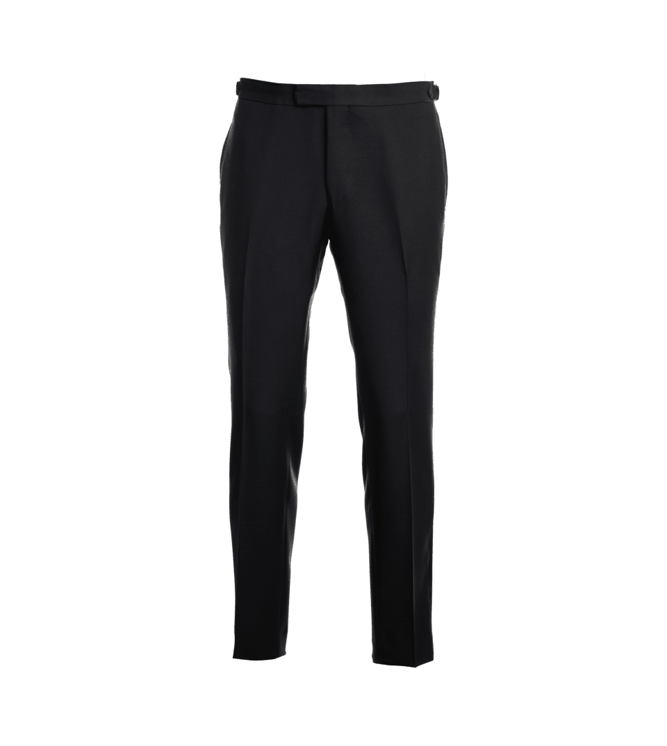 Black Rustic Tropical Wool Suit Pants - He Spoke Style Shop