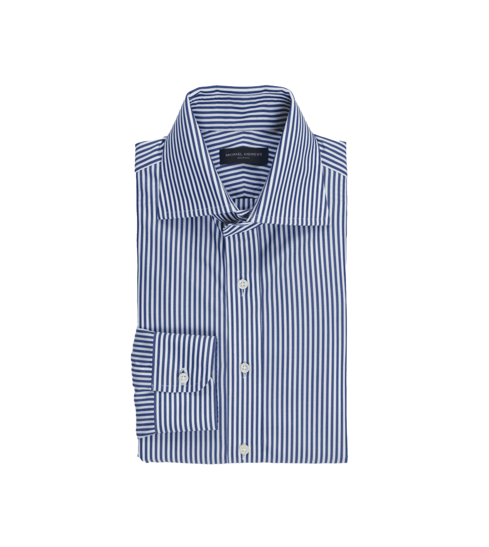 Blue Bengal Stripe Dress Shirt - He Spoke Style Shop