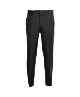 Brown Sharkskin Wool Pants - He Spoke Style Shop