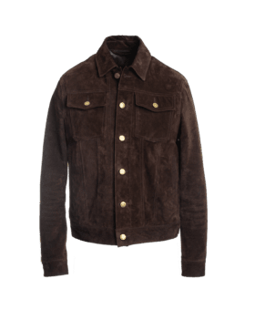 Brown Suede Trucker Jacket - He Spoke Style Shop