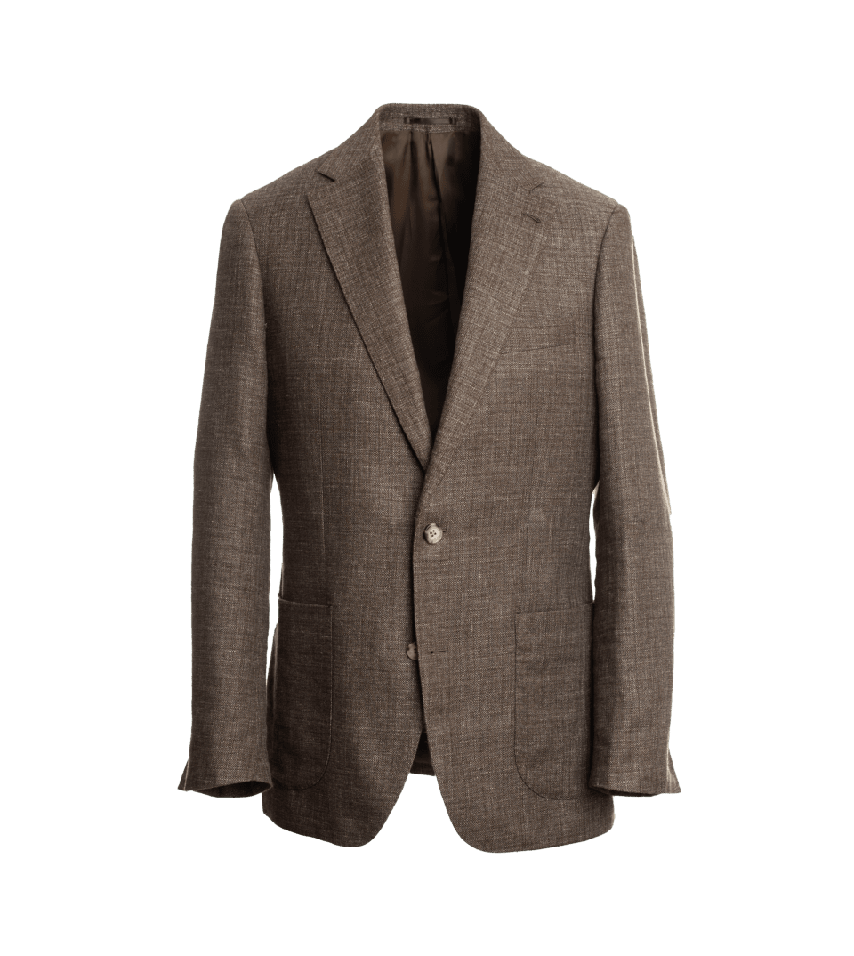 Brown Textured Wool Silk Linen Sport Coat - He Spoke Style Shop