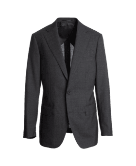 Charcoal Rustic Tropical Wool Suit Jacket - He Spoke Style Shop