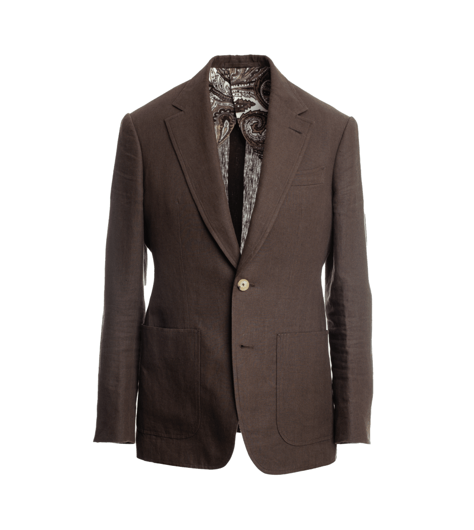 Chocolate Linen Sport Coat - He Spoke Style Shop