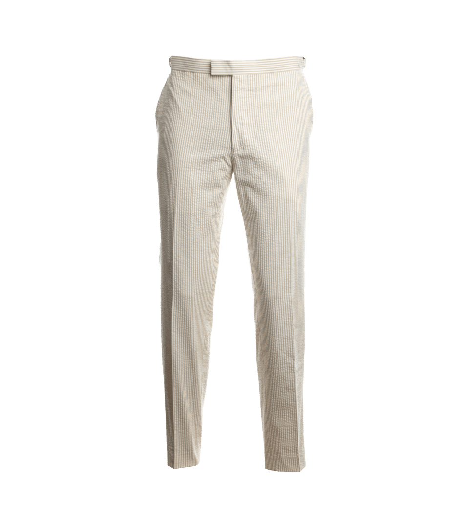 Cream Seersucker Suit Pants - He Spoke Style Shop