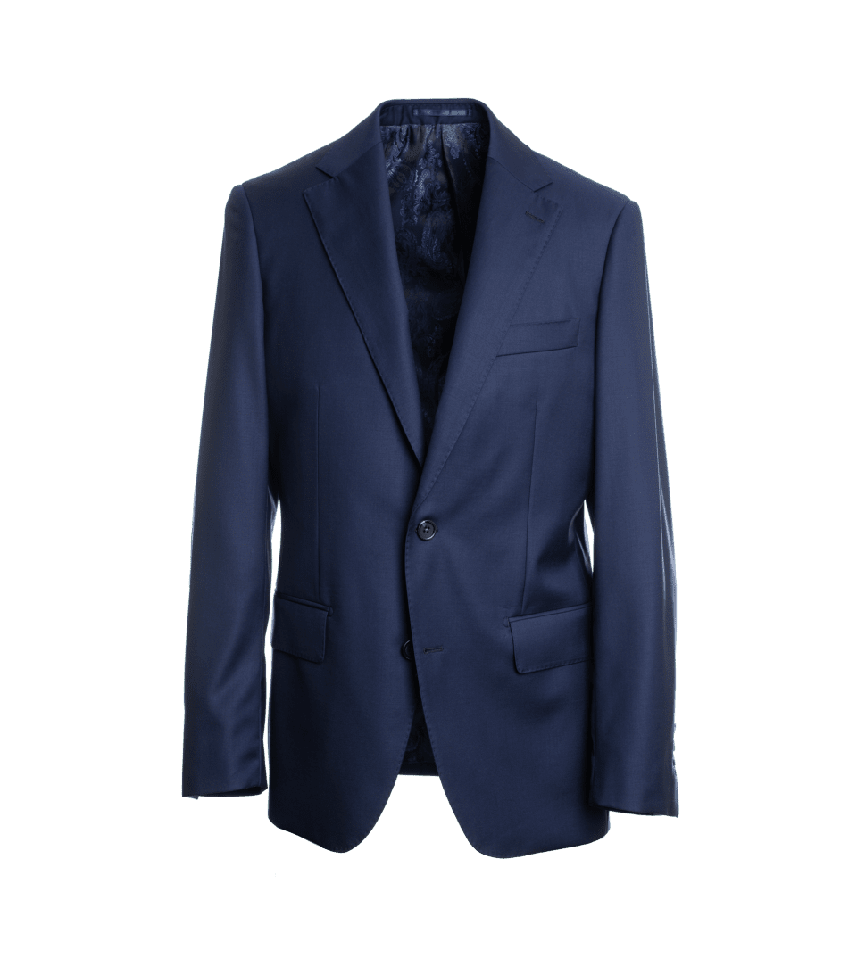 Royal Blue Twill Suit Jacket - He Spoke Style Shop