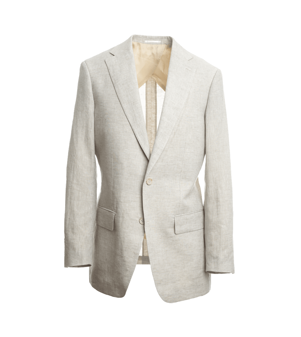 Textured Tan Linen Sport Coat | Custom-Tailored Elegance