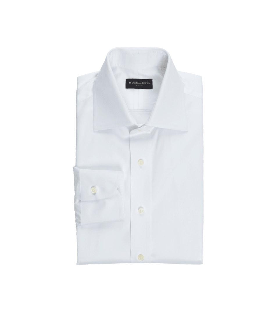 White Poplin Dress Shirt - He Spoke Style Shop