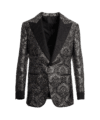 Black & Gold Jacquard Dinner Jacket - He Spoke Style Shop