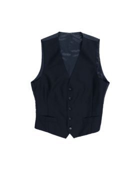 Dark Blue Herringbone Vest - He Spoke Style Shop