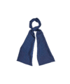 Navy Silk Scarf With White Dots - He Spoke Style Shop