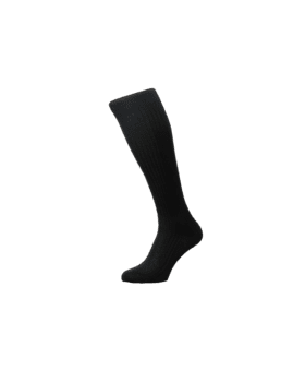 Pantherella Baffin Over-The-Calf Formal Silk Socks - Black - He Spoke Style Shop