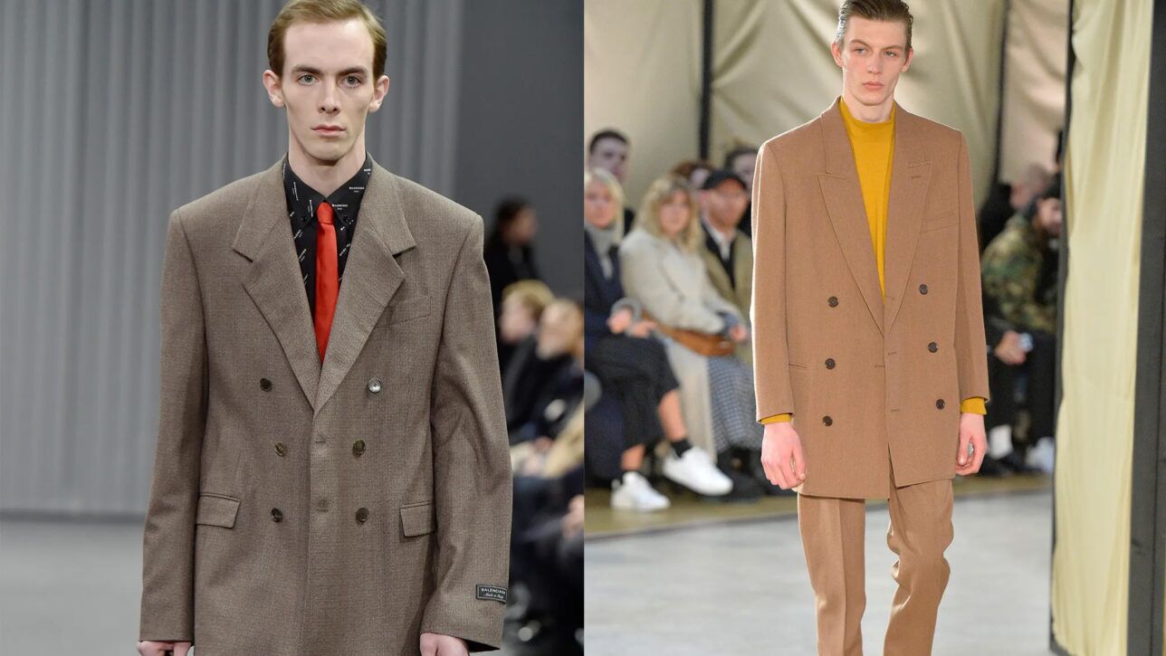 the oversized trend is currently in full force.