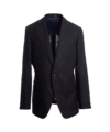 Navy Blue Linen Suit Jacket – Custom Fit by He Spoke Style