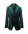 Bottle Green Panne Velvet Dinner Jacket – Luxurious & Elegant - He Spoke Style