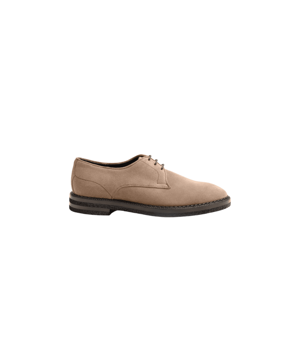 Soverato Suede Antelope Derby Lace Up Shoes Side View