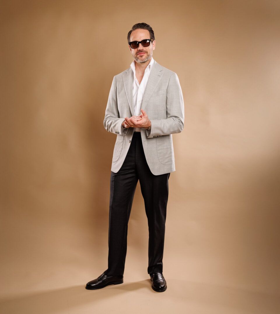 Light Gray Hopsack Sport Coat | Custom-Tailored Elegance