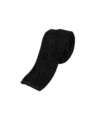 Black Silk Knit Tie w/ Square End