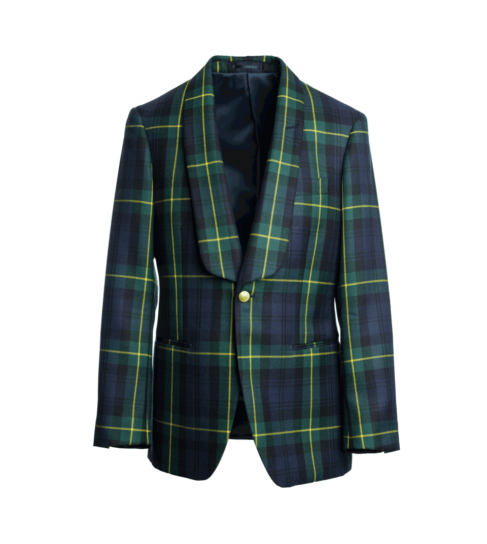 Gordon Tartan Plaid Dinner Jacket – Custom Fit by He Spoke Style