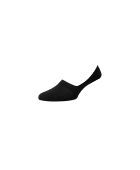 Pantherella Seville No-Show Cotton Socks - Black - He Spoke Style Shop