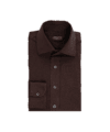 Brown Merino Wool Dress Shirt - He Spoke Style Shop