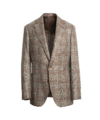 Medium Brown Loro Piana Plaid Sport Coat - He Spoke Style Shop