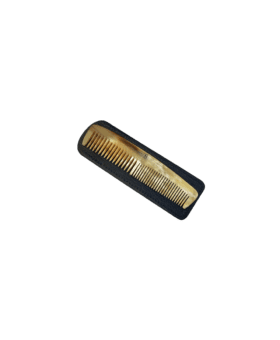 Abbeyhorn 5”Double Tooth Pocket Comb with Leather Case - He Spoke Style Shop