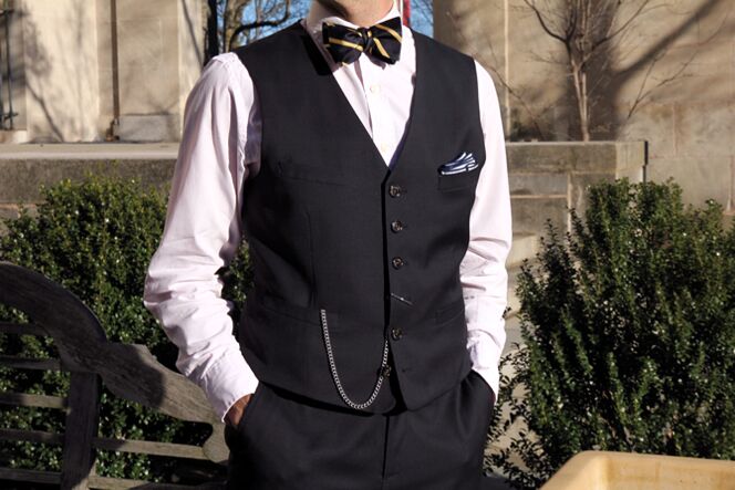 1 Piece, 6 Ways: Black Three Piece Suit | He Spoke Style