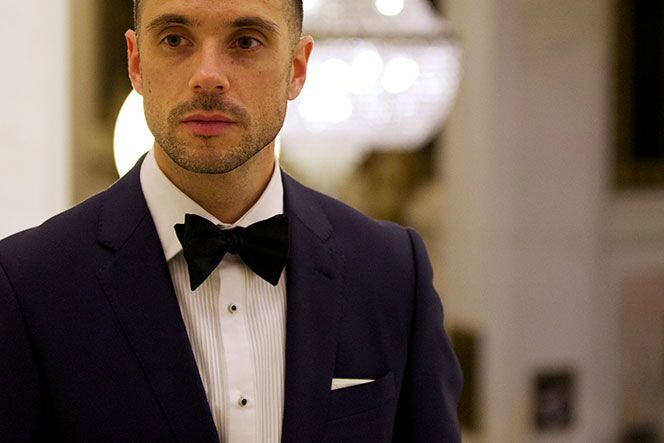 Blue Suit, Black Tie | He Spoke Style