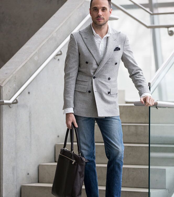 Dress It Down: Double-Breasted Blazer
