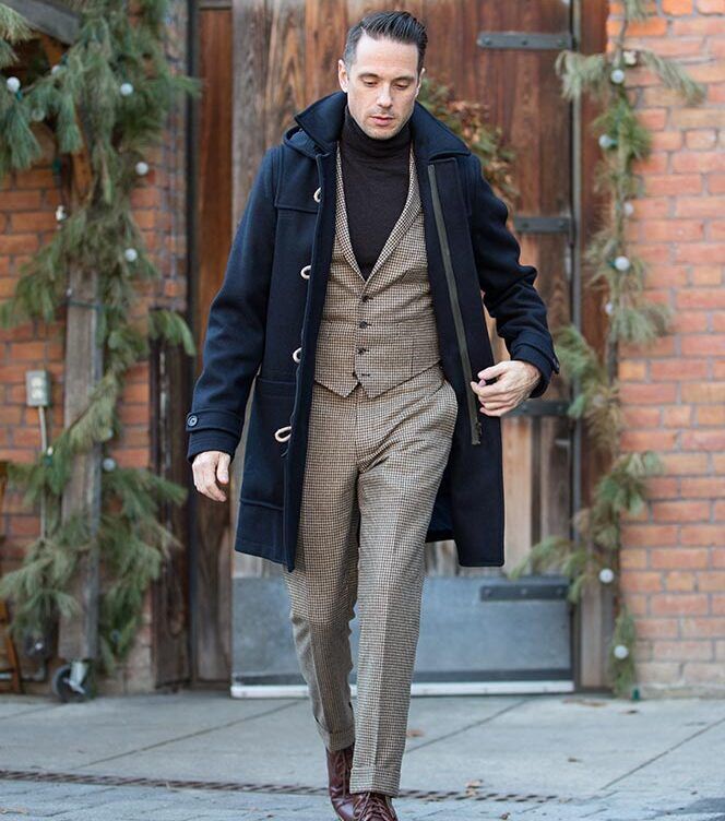 トップス AT LAST & CO HOUNDSTOOTH VEST&PANTS Men's Houndstooth Pants and Vest Outfit Idea - He Spoke Style