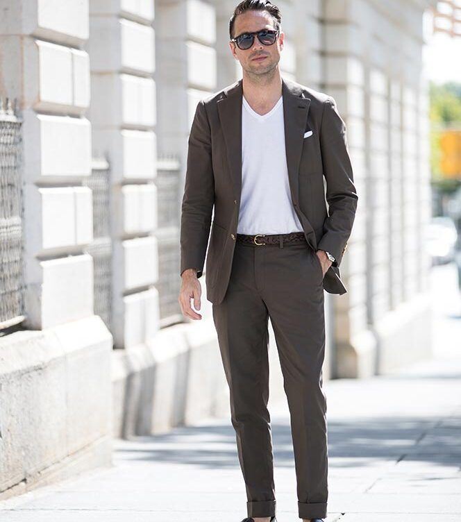 How To Wear a Suit with a T-Shirt - He Spoke Style How To Wear a Suit with a T-Shirt - He Spoke Style