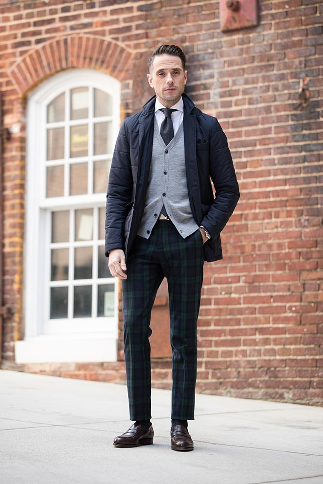 What To Wear With Black Watch Tartan Plaid Pants | He Spoke Style