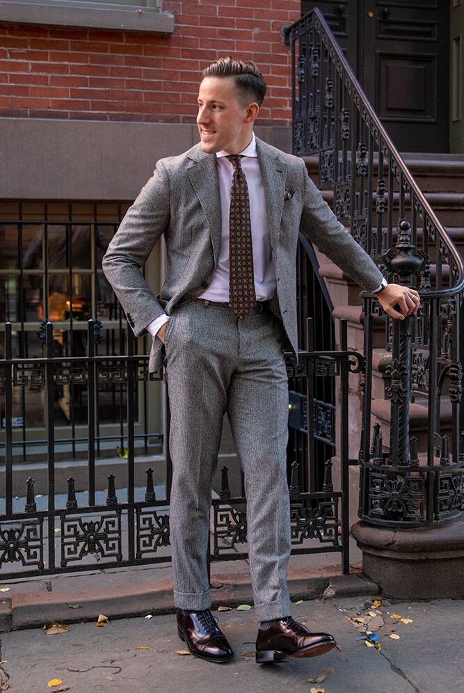 Here's How you Wear Oxblood Shoes With A Suit - He Spoke Style